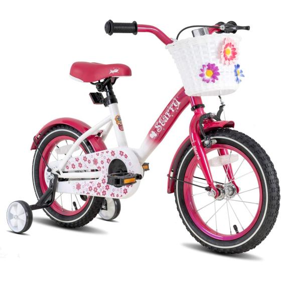 JOYSTAR Starry Kids Bike for Girls Ages 3-9 Years Old, 14 16 18 Inch Children's Bicycle with Training Wheels and Basket, Kids' Bicycles, Multiple Colors