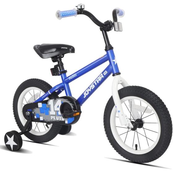 JOYSTAR Pluto Kids Bike for 3-13 Year Old Boys & Girls with Training Wheels for 12 14 16 18 20 inch Bikes, Kickstand for 18 20 Inch BMX Freestyle Kids' Bicycle