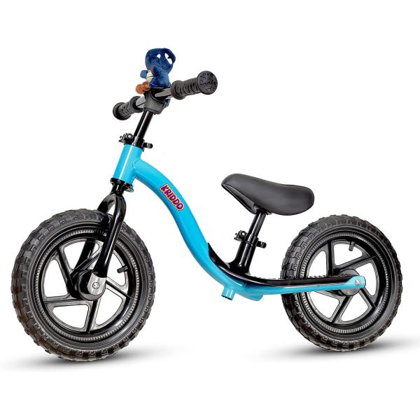 KRIDDO Toddler Balance Bike 2 Year Old, Age 18 Months to 5 Years Old, Early Learning Interactive Push Bicycle with Steady Balancing and Footrest, Gift Bike for 2-5 Boys Girls, Blue