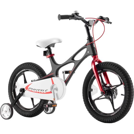 Royalbaby Space Kids Bike 14 16 18 Inch Mg Aluminium Alloy Boys Girls Bicycle Ages 3-9 Years Disc Brakes Dual Handle Brakes Training Wheel Options