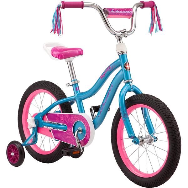 Schwinn Hopscotch & Toggle Kids Bike, Boys and Girls Bicycle, 12-16-Inch Wheels, Removable Training Wheels for 2-4 Year Olds, Handle Handle for Assitance, Easy Tool-Free Assembly