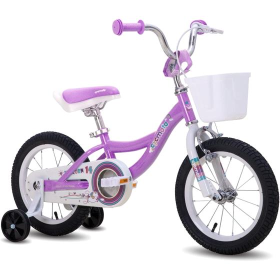 JOYSTAR Fairy Girls Bike for Toddlers and Kids Ages 2-9 Year Old, 12-18-Inch Wheels, Training Wheels Included, Toddler Girl Bike