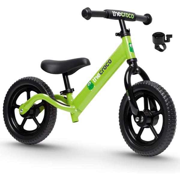 The Original Croco Ultra Lightweight and Sturdy Balance Bike. 3 Models for 2, 3, 4 and 5 Year Old Kids. Unbeatable Features. Toddler Training Bike, No Pedal. The lightest and Most Equipped Green