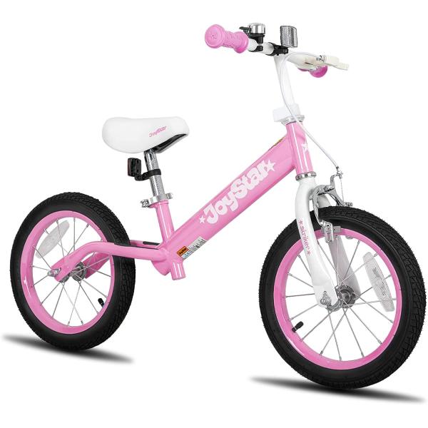 JOYSTAR 14/16 Inch Balance Bike for Toddlers and Kids Ages 3-8 Years Old Boys and Girls - Sport Kids Balance Bike with Handbrake - No Pedal Training Bicycle