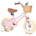 Petimini Girls Bike with Basket for 2-12 Years Old Kids, 12 14 16 18 20 Inch with Bell and Training Wheels, Multiple Colors