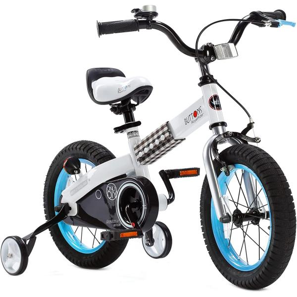RoyalBaby Kids Bike Cubetube for Ages 3-9, Toddler Bike 12 14 16 18 20 Inch, with Training Wheels Kickstand, Unisex Fashion Styles