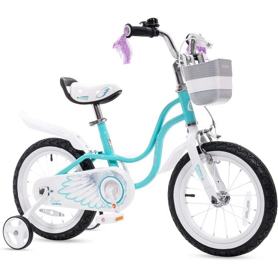 Royalbaby Swan Girls Bike Kids Bicycle, 12 14 16 18 Inch Wheel Sizes for Ages 3 to 9 Years, Multiple Colors with Basket