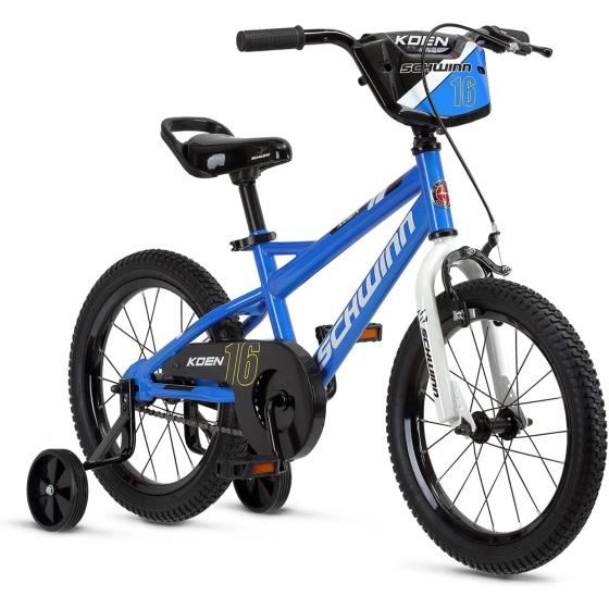 Schwinn Koen & Elm Toddler and Kids Bike, 12-18-Inch Wheels, Training Wheels Included, Boys and Girls Ages 2-9 Years Old