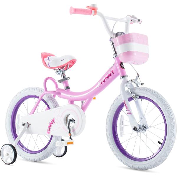 Royalbaby Jenny Kids Bike, Girls Bicycle 12 14 16 18 20 Inch Wheel for Ages 3-12 Years, Princess Bike with Basket, Training Wheels for Some Sizes