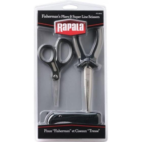 Rapala Pliers and Scissors Combo 6 1/2 Pliers/ Super LineScissors/ Sheath