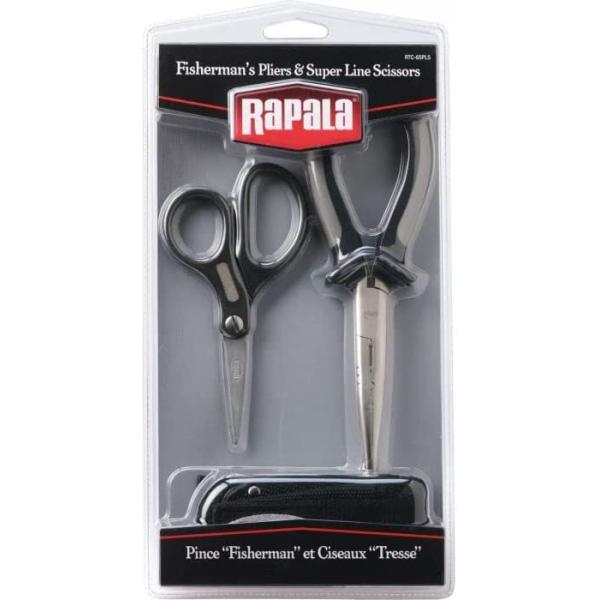 Rapala Pliers and Scissors Combo 6 1/2 Pliers/ Super LineScissors/ Sheath