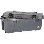 Plano Storage Trunk with Wheels, Gray, Lockable Storage Box, Airline Approved Sportsman Trunk, Hunting Gear and Ammunition Bin, Heavy-Duty Containers for Camping, 108-Quart