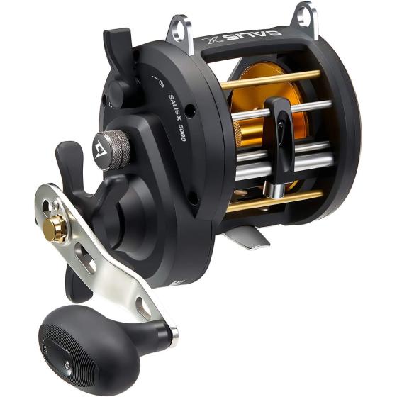 Piscifun Salis X Baitcasting Fishing Reel, Round Level Wind Trolling Reel with 6.2:1 Gear Ratio, 37Lbs Max Drag, Durable Stainless-Steel Bearing for Inshore Saltwater Fishing