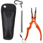 Huntsman Outdoors 7 inch Fishing Pliers - Fishing Gear for Split Ring, Fish Hook Remover & Line Cutter