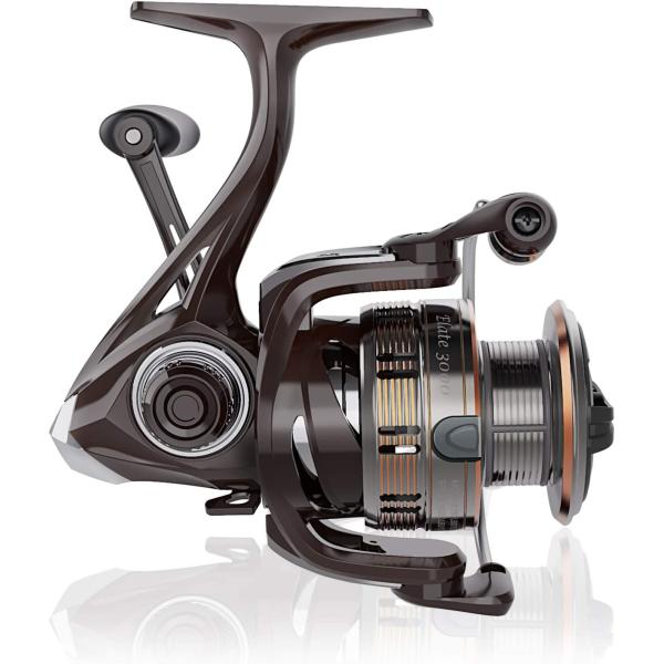 Cadence Spinning Reel-Elate 10+1 BB Light Weight & Durable -Stainless Steel Main Shaft,Die-Casting Handle&Double Anodized Spool-Ultra Smooth Powerful Reel with Graphite Body &Felt Washer