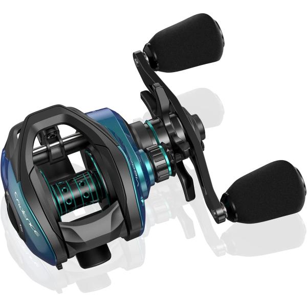 Cadence Vigor Baitcasting Reels - 9+1BB Super Smooth Baitcaster Reels with 20lbs Carbon Fiber Drag, 6.7oz Ultralight Fishing Reels, Low Profile Casting Reels with Magnetic Braking System
