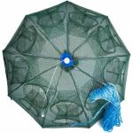 Goture Collapsible Folded Crab Trap Fishing Net Minnow Fish Crayfish Crawdad Shrimp Bait Trap with Rope 8 12 16 18 Holes