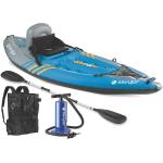 Sevylor Quikpak K1 1-Person Kayak Blue, 8'7" x 3'