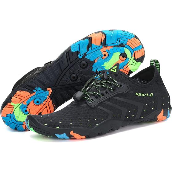 Lxso Women Men Water Shoes Quick Dry Barefoot Sports Aqua Durable Outsole Shoes for Swim Beach Aerobics Surf Yoga Exercise