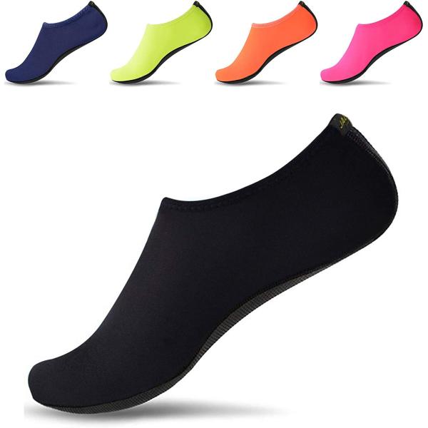 JACKSHIBO Water Shoes for Women Men Quick-Dry Aqua Water Socks Barefoot Shoes for Cruise Essentials Swiming Beach Pool Yoga Surf