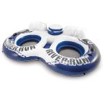 Intex River Run II Inflatable 2-Person Pool Tube Float with Attached Cooler and Repair Kit