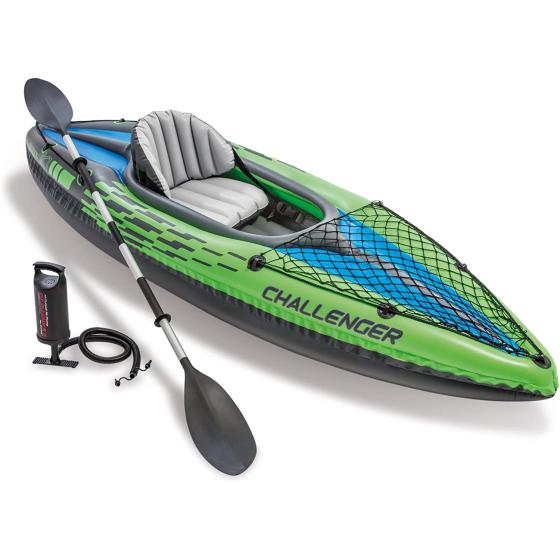 Intex Challenger Kayak, Inflatable Kayak Set with Aluminum Oars and High Output Air-Pump