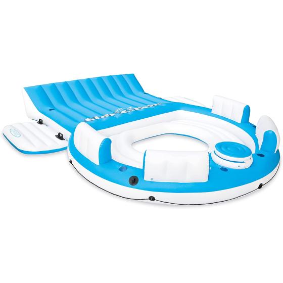 Intex 56299EP Splash 'N Chill Inflatable Island, 16.25 x 21 x 11.75 inches, Blue/White