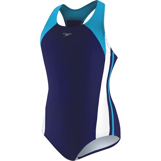 Speedo Girl's Swimsuit One Piece Infinity Splice Thick Strap