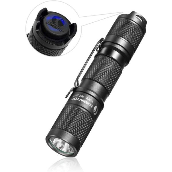 LUMINTOP Tool AA 2.0 EDC Flashlight, Pocket-Sized Keychain Flashlight, Super Bright 650 Lumens, 5 Modes with Mode Memory, IP68 Waterproof LED Torch for Camping Hiking Emergency