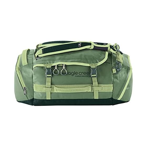 Eagle Creek Cargo Hauler 60L Duffel Bag for Travel with Made with Water-Repellent, Abrasion-Resistant TPU Fabric with Backpack Straps and U-Lid with Storm Flaps, Mossy Green