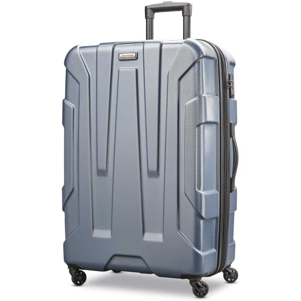 Samsonite Centric Hardside Expandable Luggage with Spinner Wheels, Blue Slate, Checked-Large 28-Inch