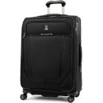 Travelpro Crew Versapack Softside Expandable Spinner Wheel Luggage, Men and Women, Jet Black, Checked-Medium 25-Inch