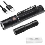 Fenix Gift Bundle PD36R 1600 Lumen Rechargeable Flashlight with E01 V2 Pocket Flashlight and Lumentac Organizer