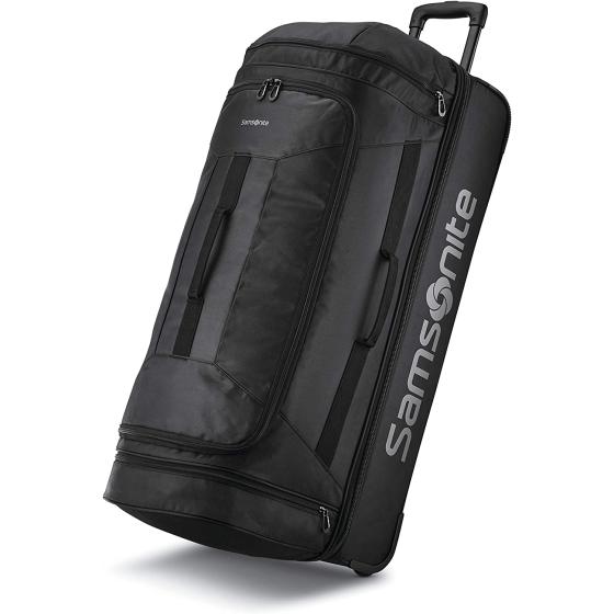 Samsonite Andante 2 Wheeled Rolling Duffel Bag, All Black, 32-Inch