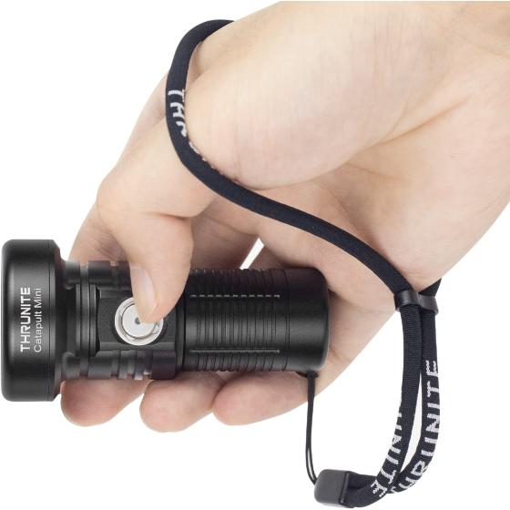 ThruNite LED Flashlight Rechargeable, Catapult Mini 598 Meters Long Throw, High 680 Lumens Searchlight for Law Enforcement, Search and Rescue, Emergency Signaling, EDC and Land Management