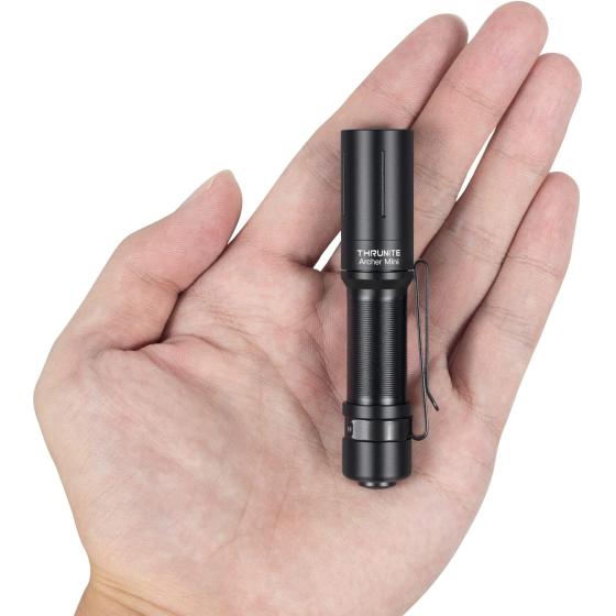 ThruNite EDC Flashlight Archer Mini, 405 Lumens Tail Switch LED Flashlight, USB C Rechargeable Little Pocket Penlight for Camping, Outdoor, and Emergency - Cool White