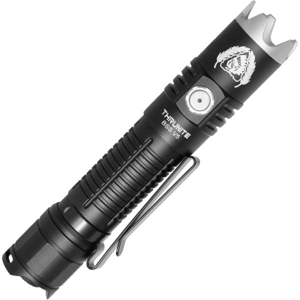 ThruNite BSS V5 Flashlight Black Scout Survival Customized Edition Max 2676 Lumens USB C Rechargeable EDC Flashlights (Black, Cool White)