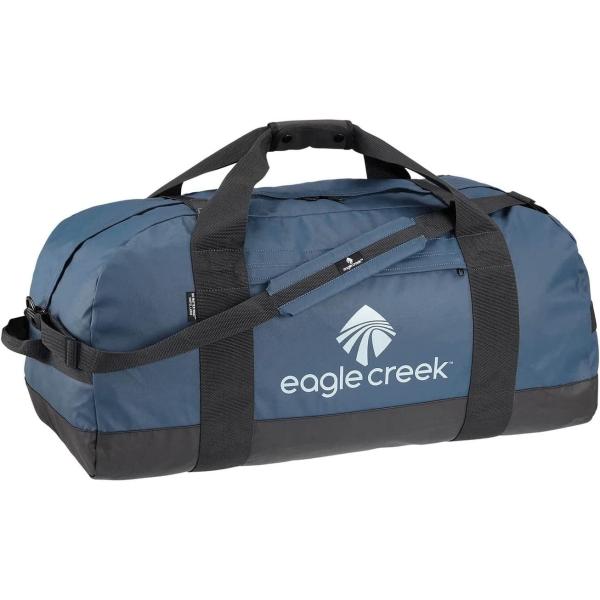 Eagle Creek No Matter What Duffel Travel Bag - Rugged and Water-Resistant Lockable Classic with Bar-Tacked Reinforcement, Storm Flap, and Separate Storage Pouch, Slate Blue - Large