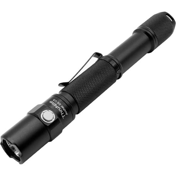 ThruNite LED Flashlight Archer 2A V3 500 Lumens CREE Portable EDC AA Flashlight with Lanyard, IPX8 Water-Resistant Dual Switch Outdoor Flash Light for Hiking, Camping, Everyday Use - CW
