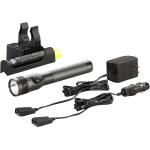 Streamlight 75458 Stinger DS LED HL 800-Lumen Rechargeable Dual Switch Flashlight with 120-Volt AC/12-Volt DC Smart Charge Piggyback Charger (NiMH), Black