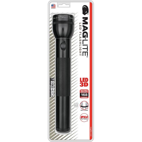MagLite - ST3D016 Maglite LED 3-Cell D Flashlight, Black