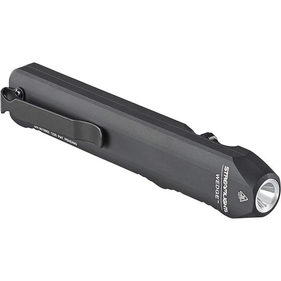 Streamlight 88810 Wedge 300-Lumen Slim Everyday Carry Flashlight, Includes USB-C Cord, Lanyard, Box, Black