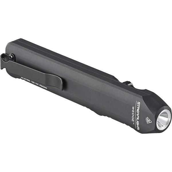 Streamlight 88810 Wedge 300-Lumen Slim Everyday Carry Flashlight, Includes USB-C Cord, Lanyard, Box, Black
