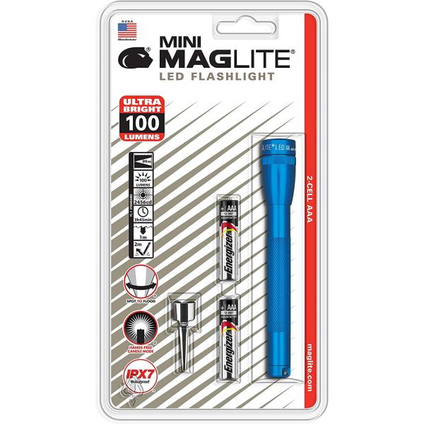 Maglite Mini LED 2-Cell AAA Flashlight Blue