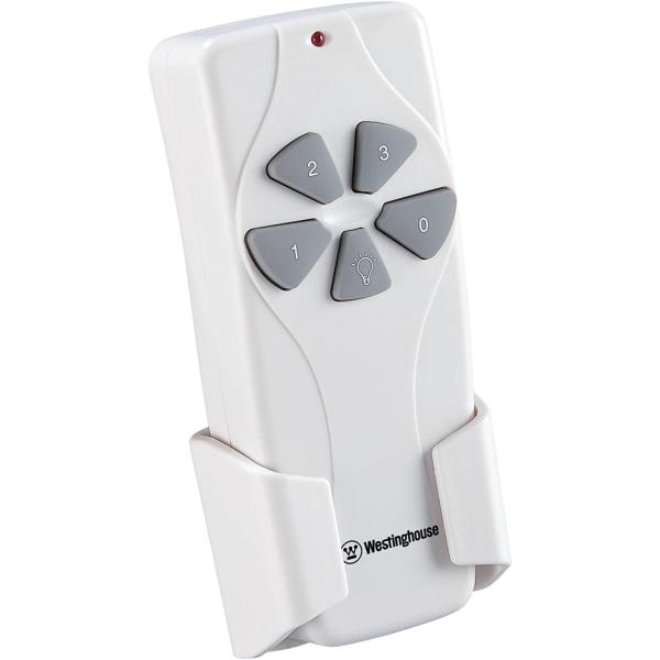 Westinghouse Lighting 7787000 Ceiling Fan and Light Remote Control, White