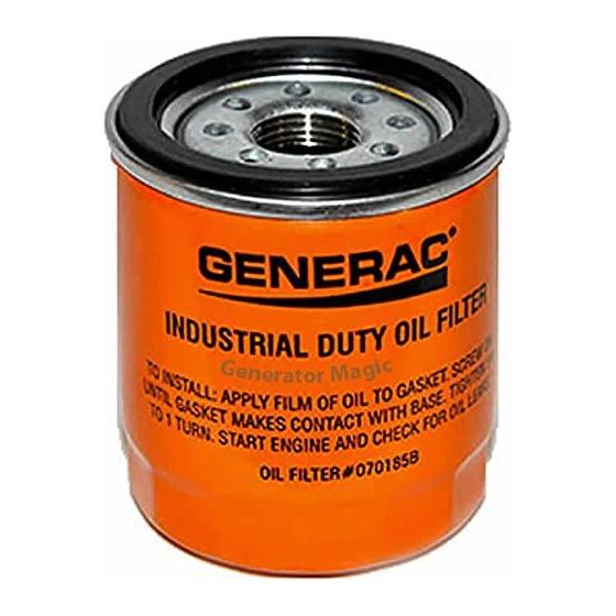 Generac Part #: 070185B - OIL FILTER 75 LONG, Colors Vary (Discontinued by Manufacturer)