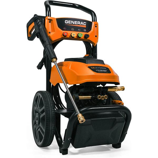 Generac 8888 2700 PSI 1.2 GPM Electric-Powered Residential Pressure Washer, 50-State/CARB Compliant