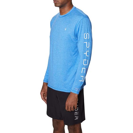 Spyder Men's Standard Heather Long Sleeve Rashguard