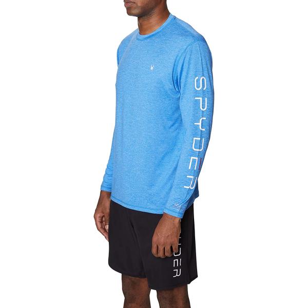 Spyder Men's Standard Heather Long Sleeve Rashguard