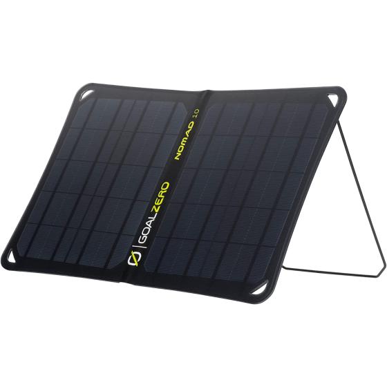 Goal Zero Nomad 10, Foldable Monocrystalline 10 Watt Solar Panel with USB Port, Portable Solar Panel Backpacking, Hiking and Travel. Lightweight Backpack Solar Panel Charger with Adjustable Kickstand